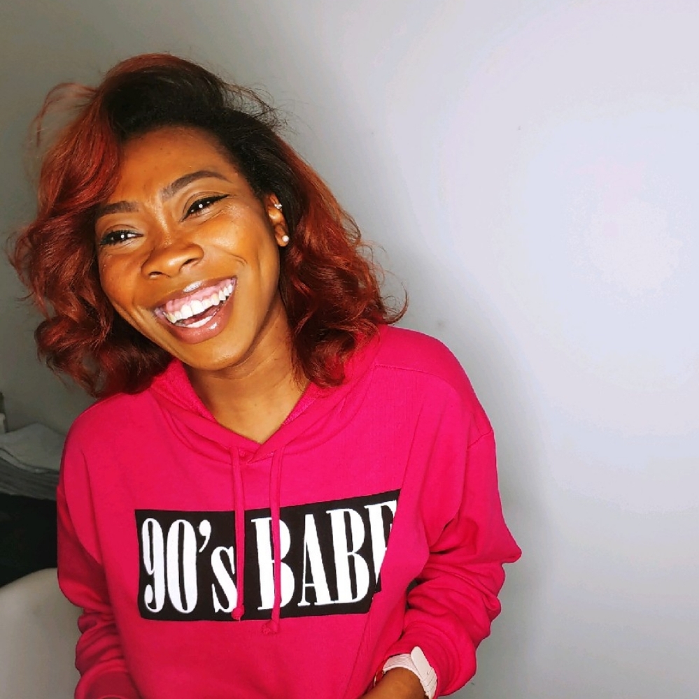 "90s Babe"  cropped sweatshirt